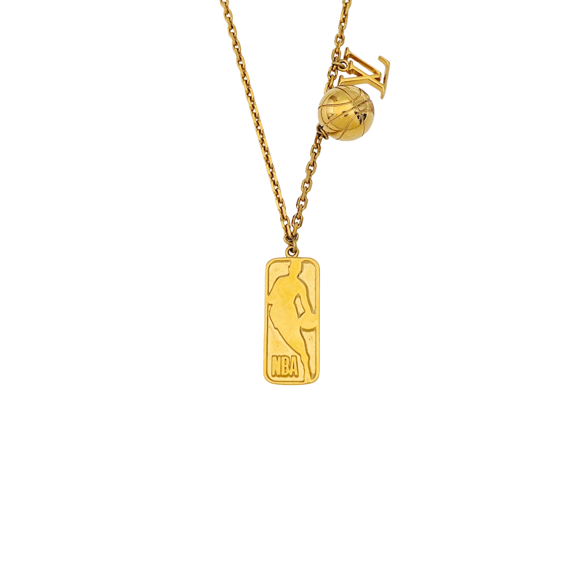 LVxNBA Metal Gold Necklace