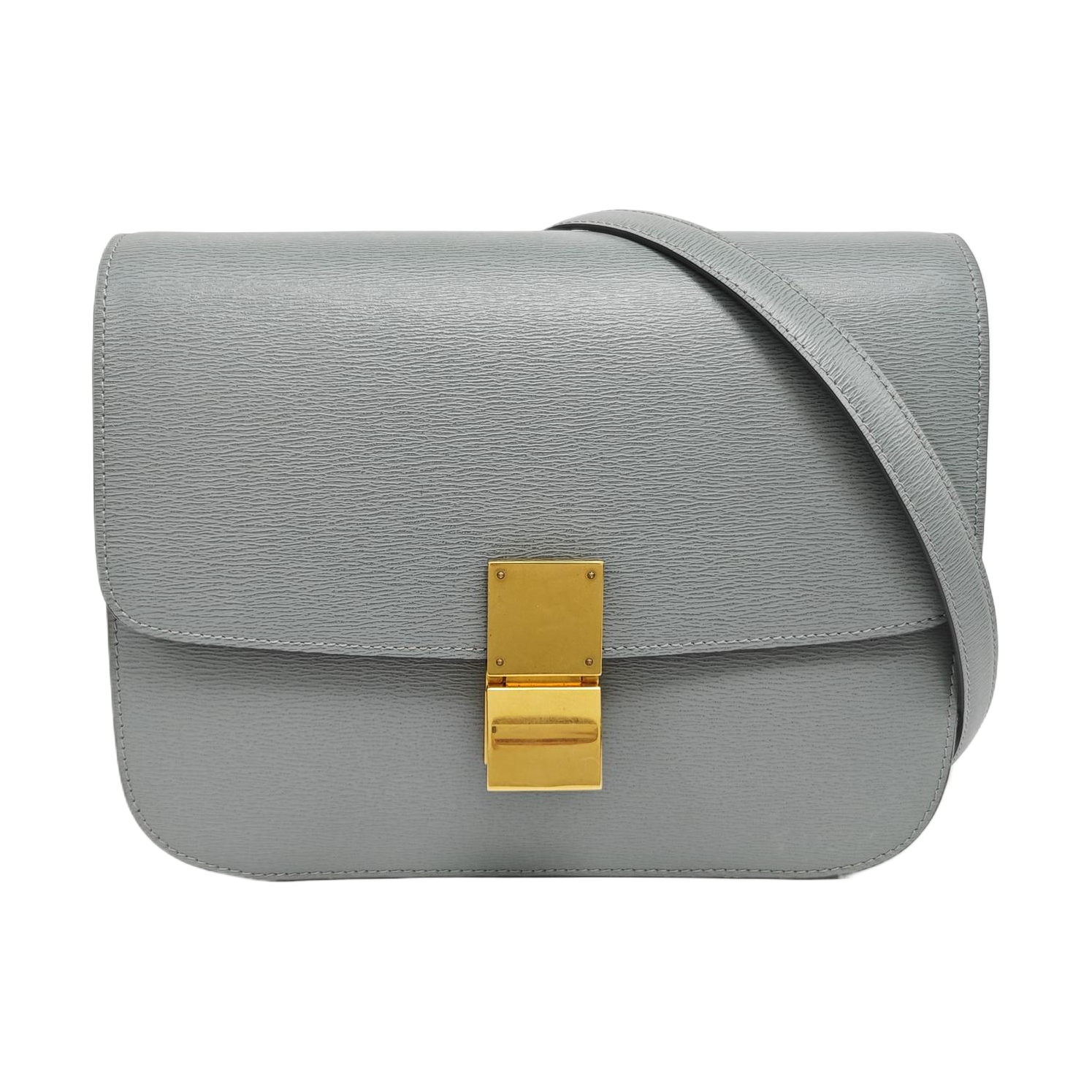 CLASSIC BOX Medium Calfskin Gray