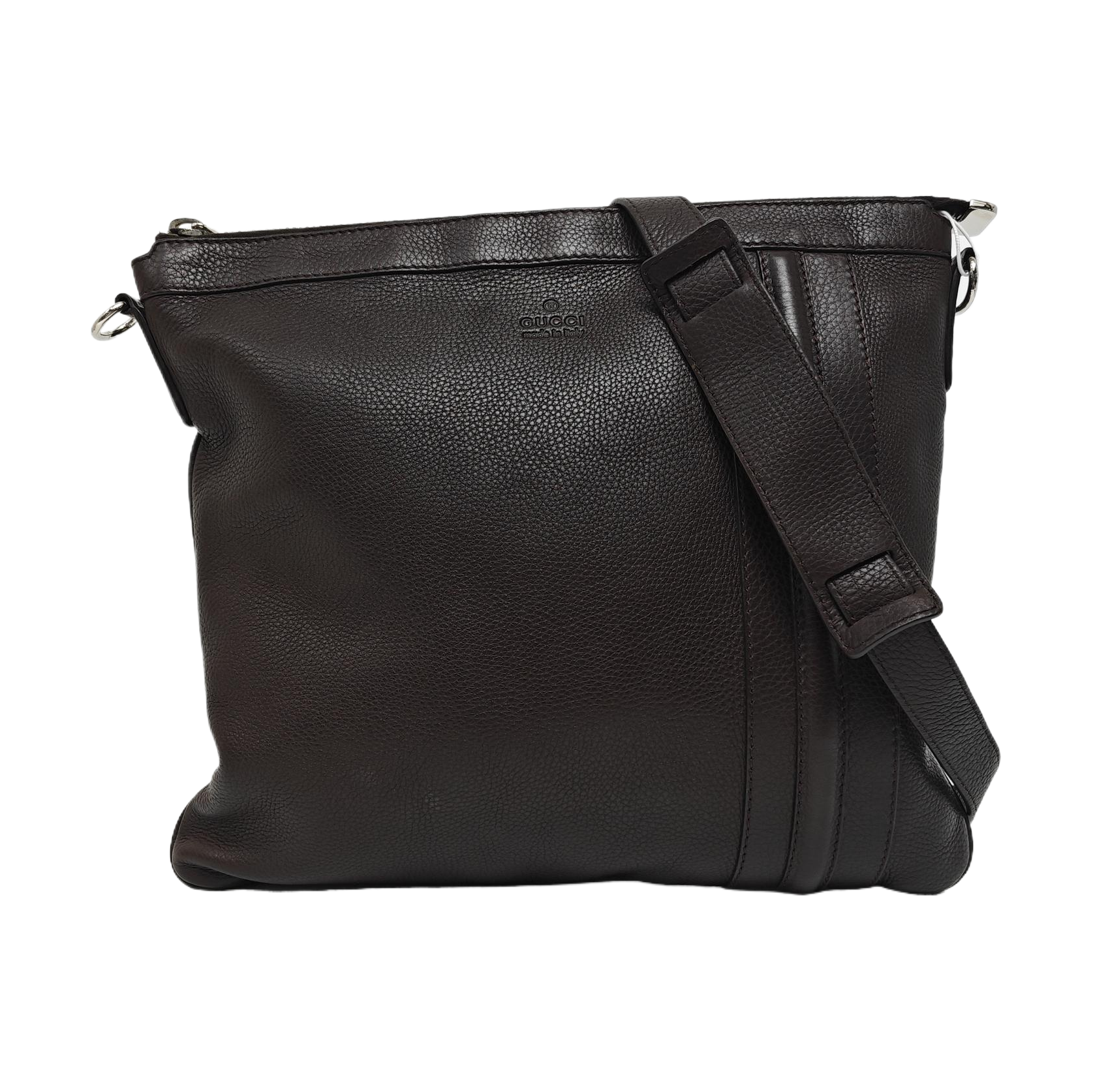 Calfskin Shoulder Bag Brown