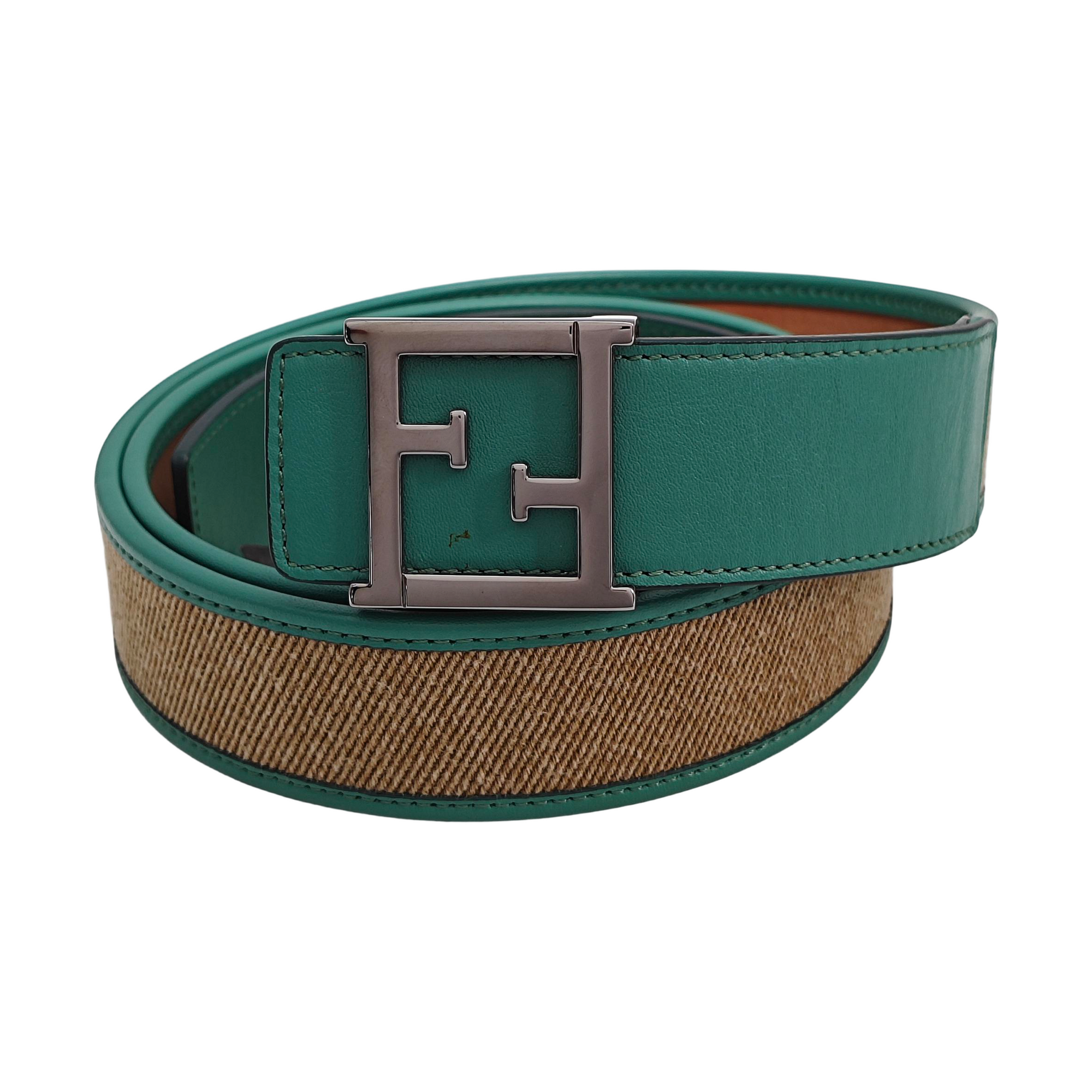 Leather Belt Green