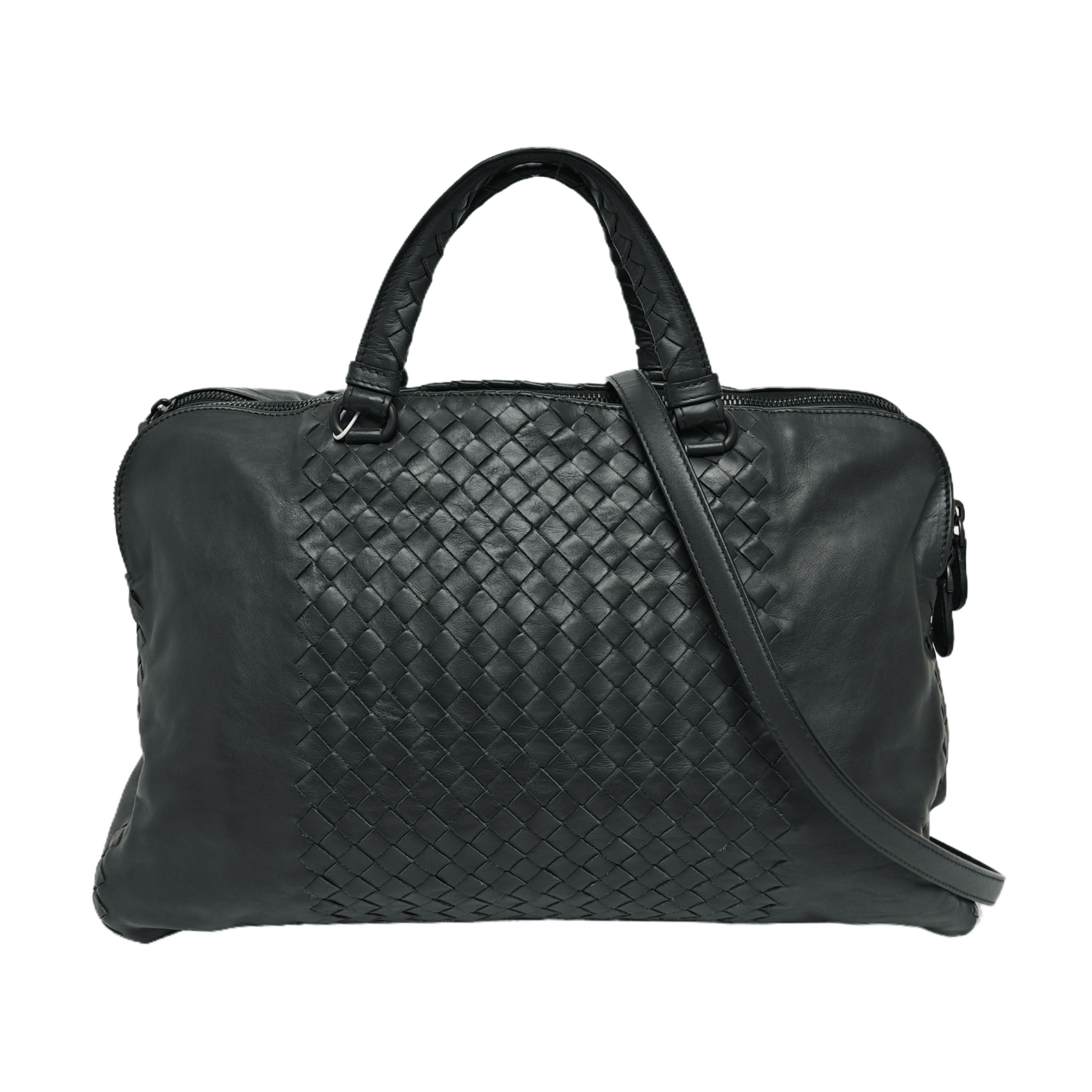 Calfskin Shoulder Bag Gray