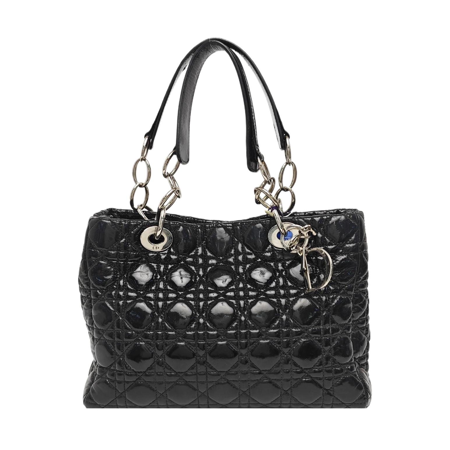 Dior Soft Cannage Patent Leather Black