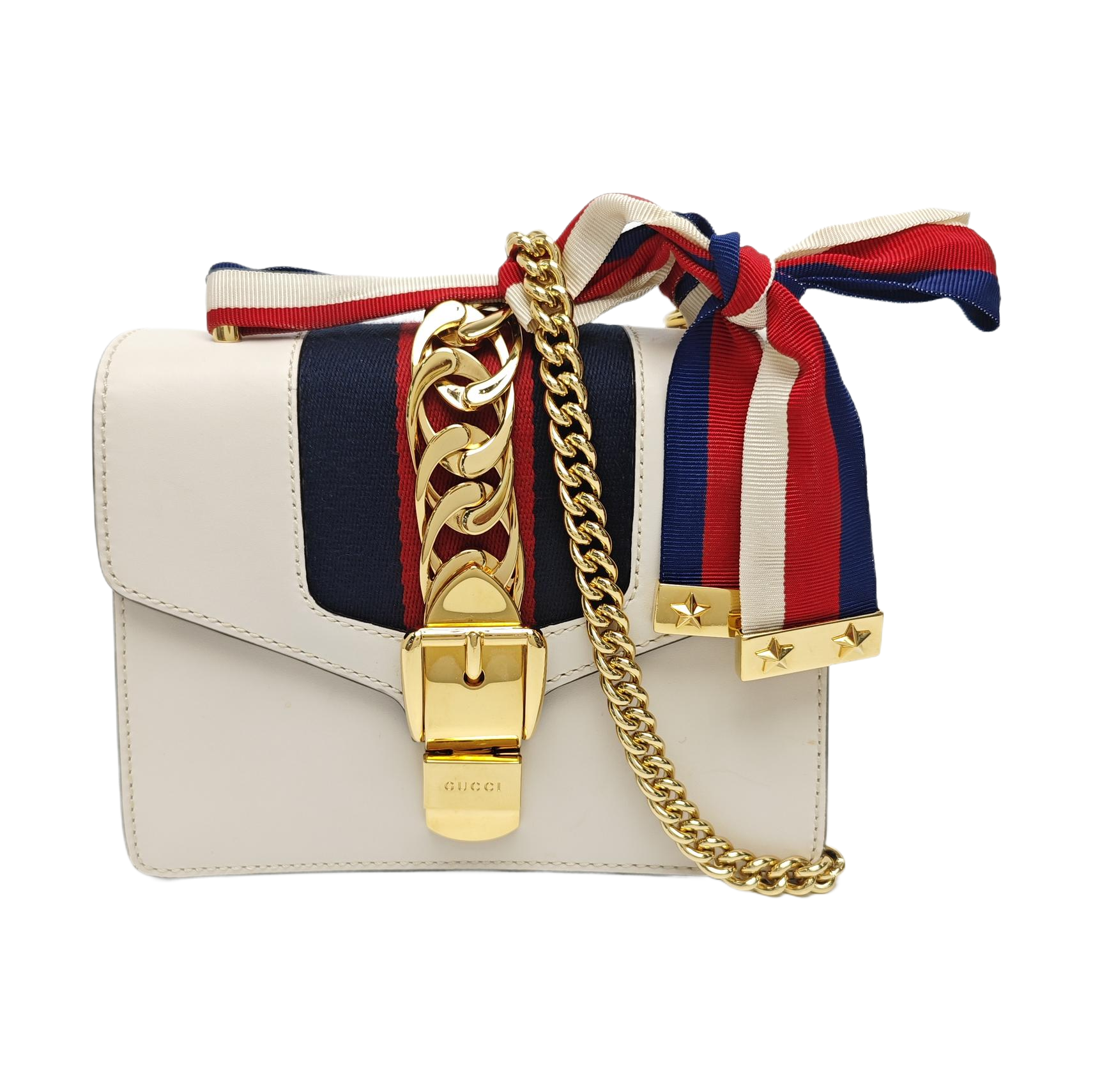 Sylvie Mini Calfskin White