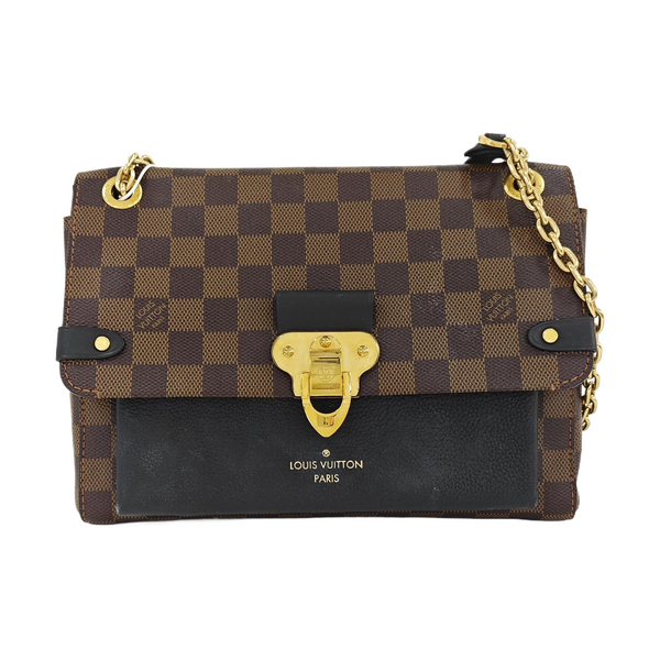 VAVIN PM Damier Ebene Coated Canvas Brown