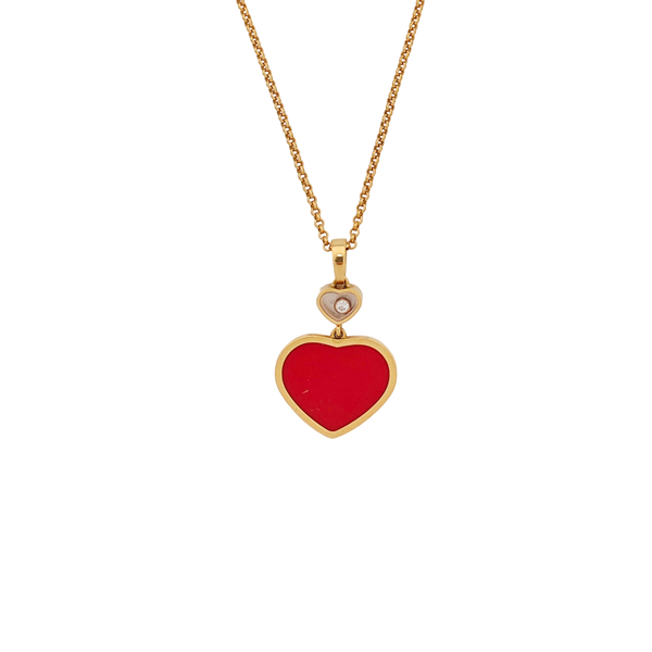 Happy Hearts 18k Rose Gold Necklace