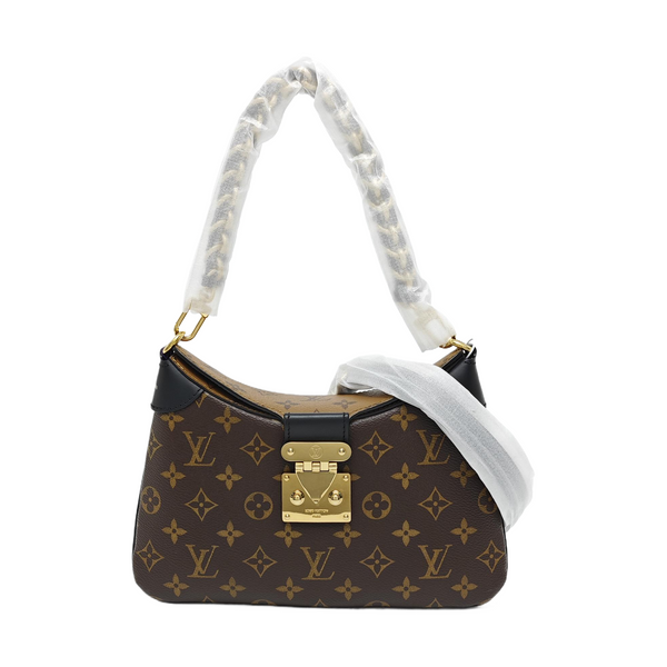 TWINNY Monogram Coated Canvas Brown