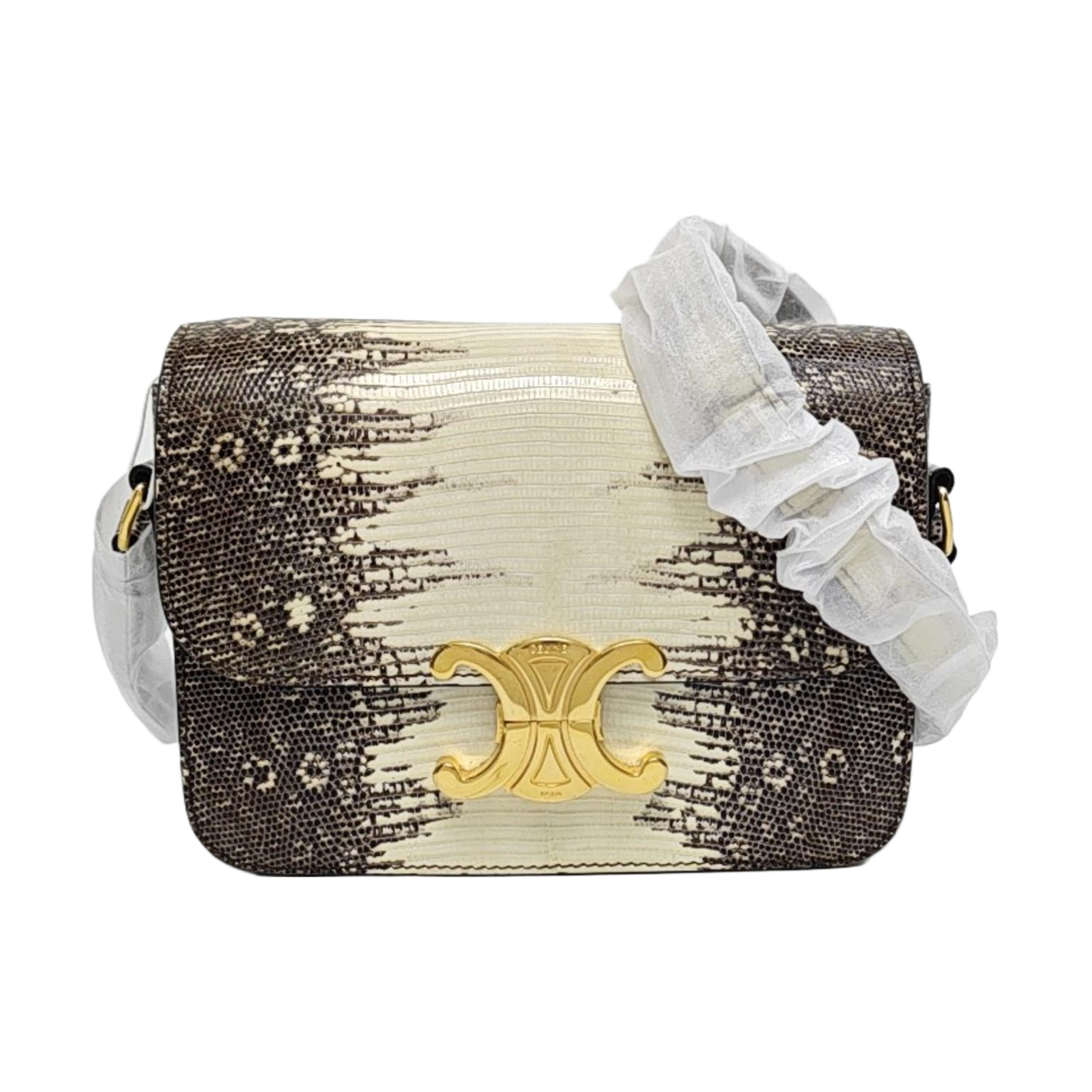 TRIOMPHE Small Lizard Beige