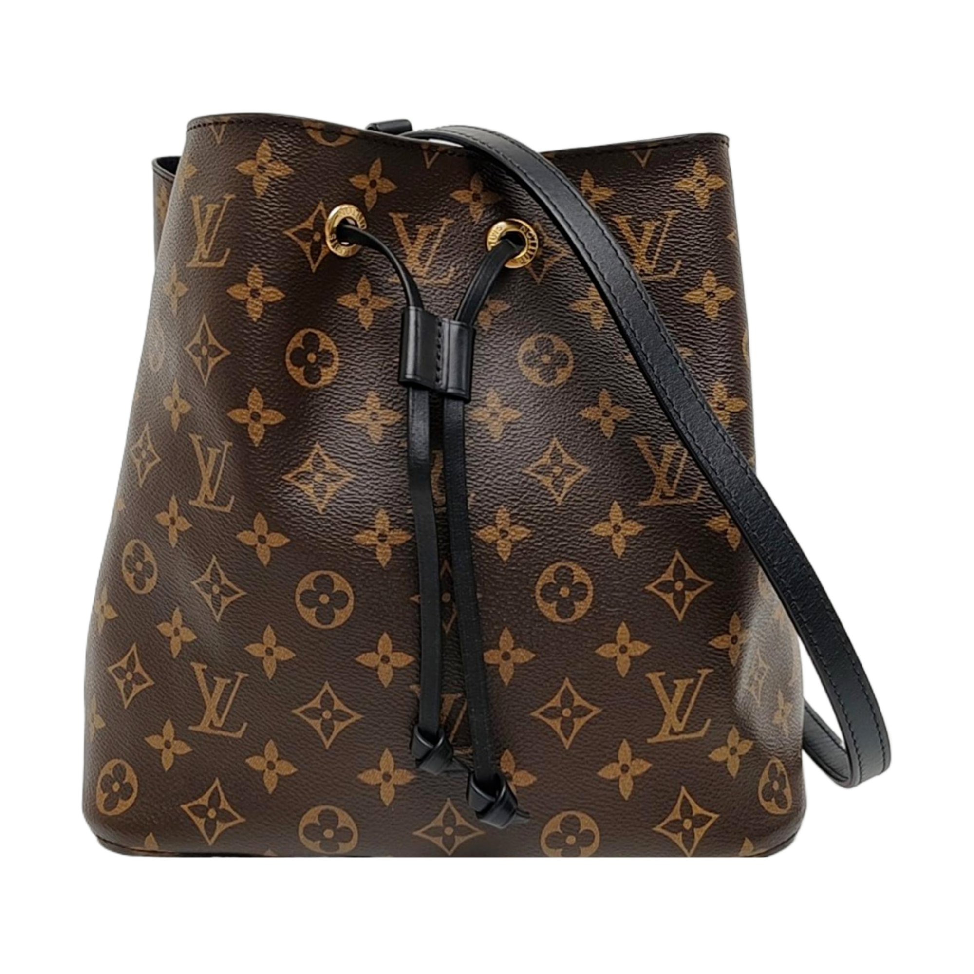 NÉONOÉ MM Monogram Coated Canvas Brown