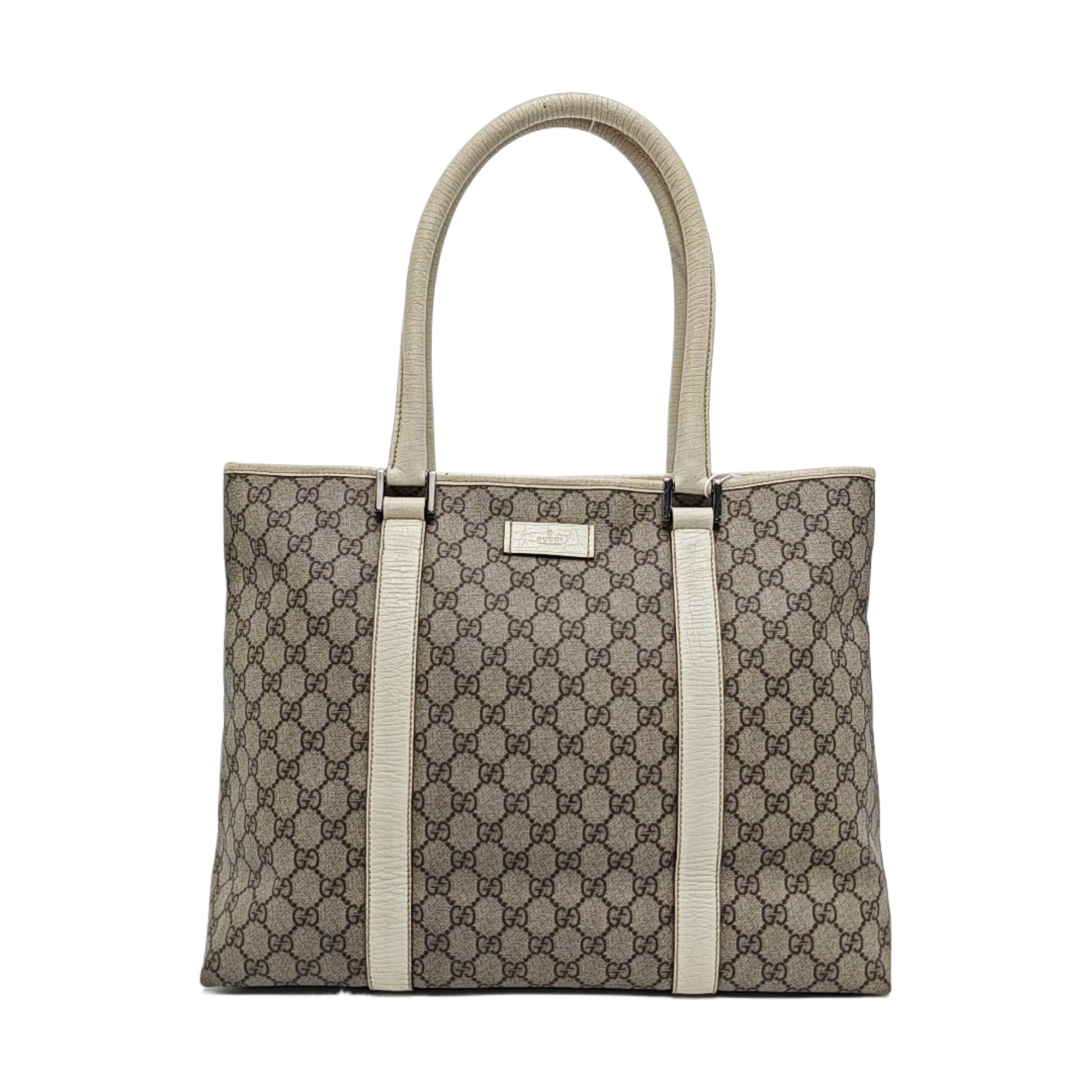 Monogram Coated Canvas Tote Bag Black
