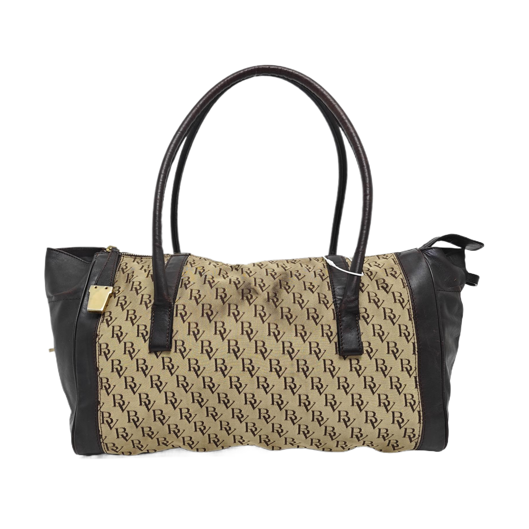 Canvas Top Handle Bag Brown