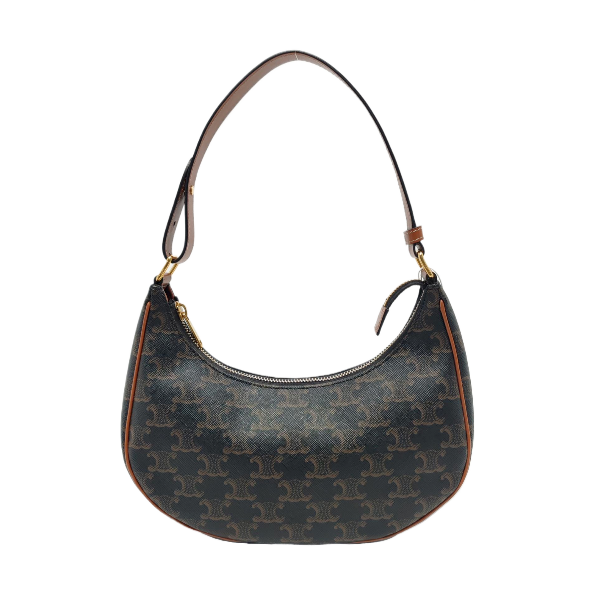 Authenticated pre-owned  AVA Coated Canvas Brown - Top Handle Bag at Looply