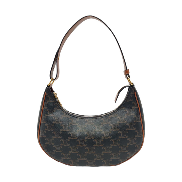 Authenticated pre-owned  AVA Coated Canvas Brown - Top Handle Bag at Looply