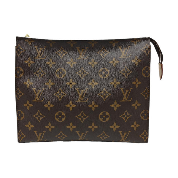 TOILET POCKET 26 Monogram Coated Canvas Brown
