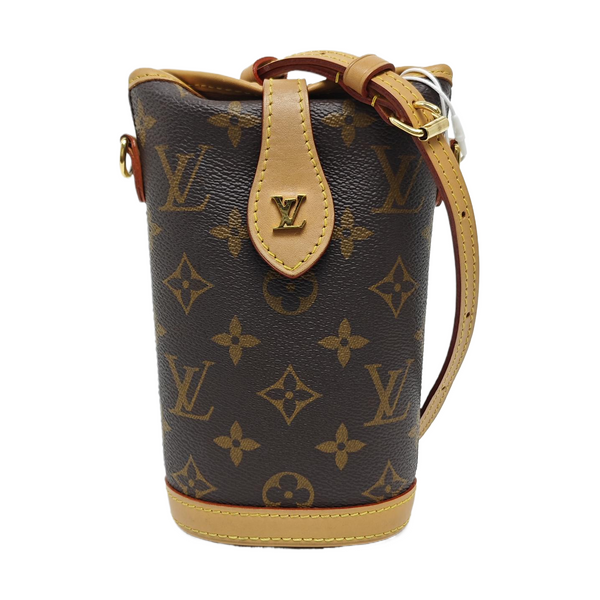 FOLD ME Monogram Coated Canvas Brown