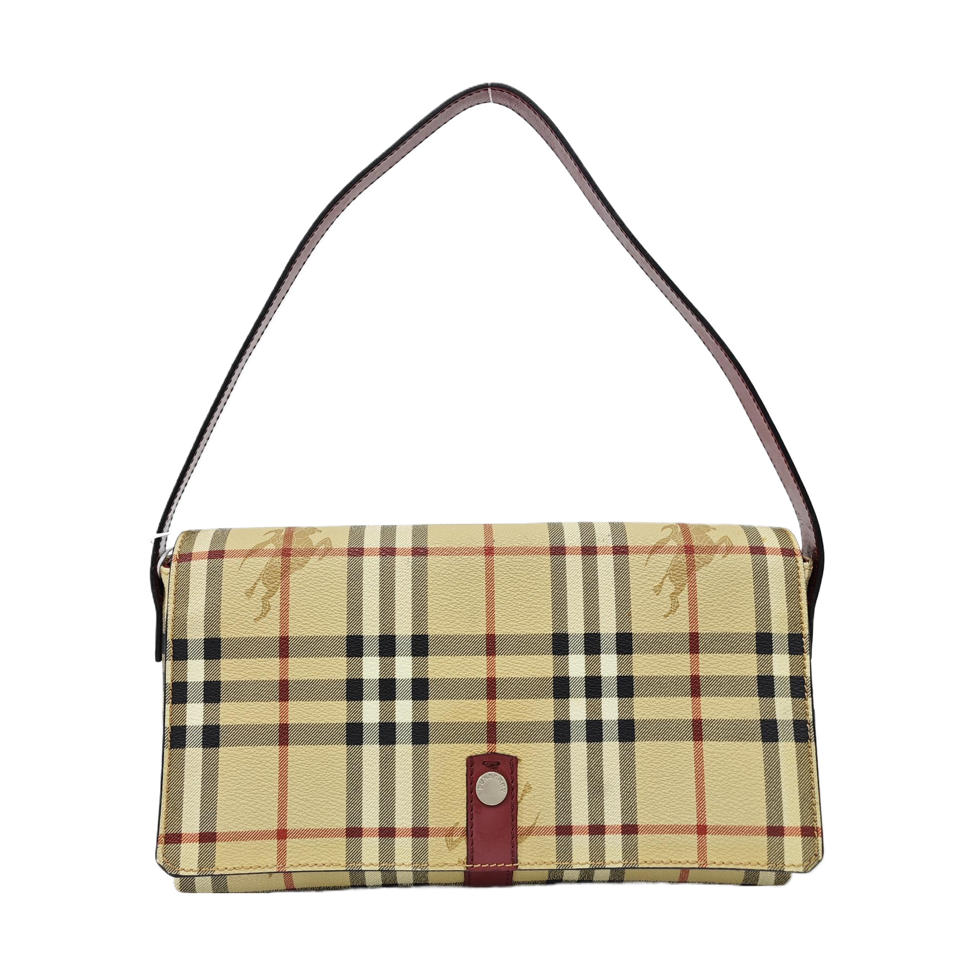 Coated Canvas Top Handle Bag Beige