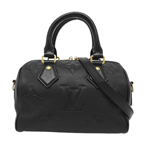 SPEEDY 20 Monogram Calfskin Black