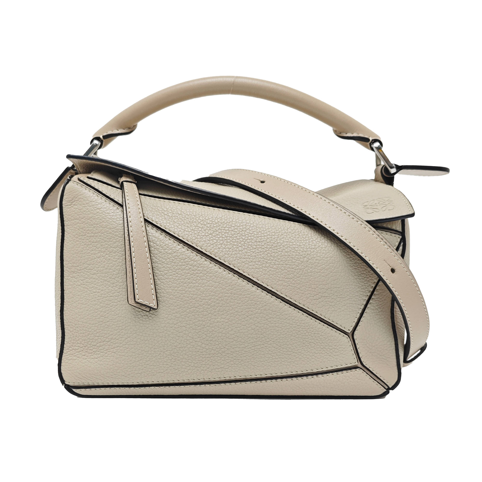 Puzzle Small Calfskin Beige