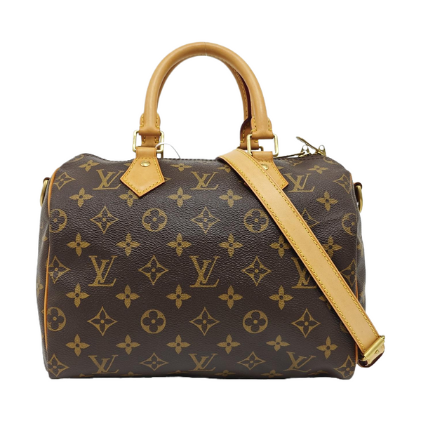SPEEDY 25 Monogram Coated Canvas Brown