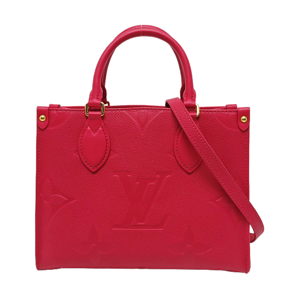 ONTHEGO PM Monogram Calfskin Red