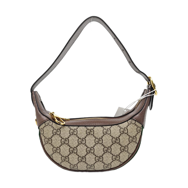 Ophidia Mini Monogram Coated Canvas Beige