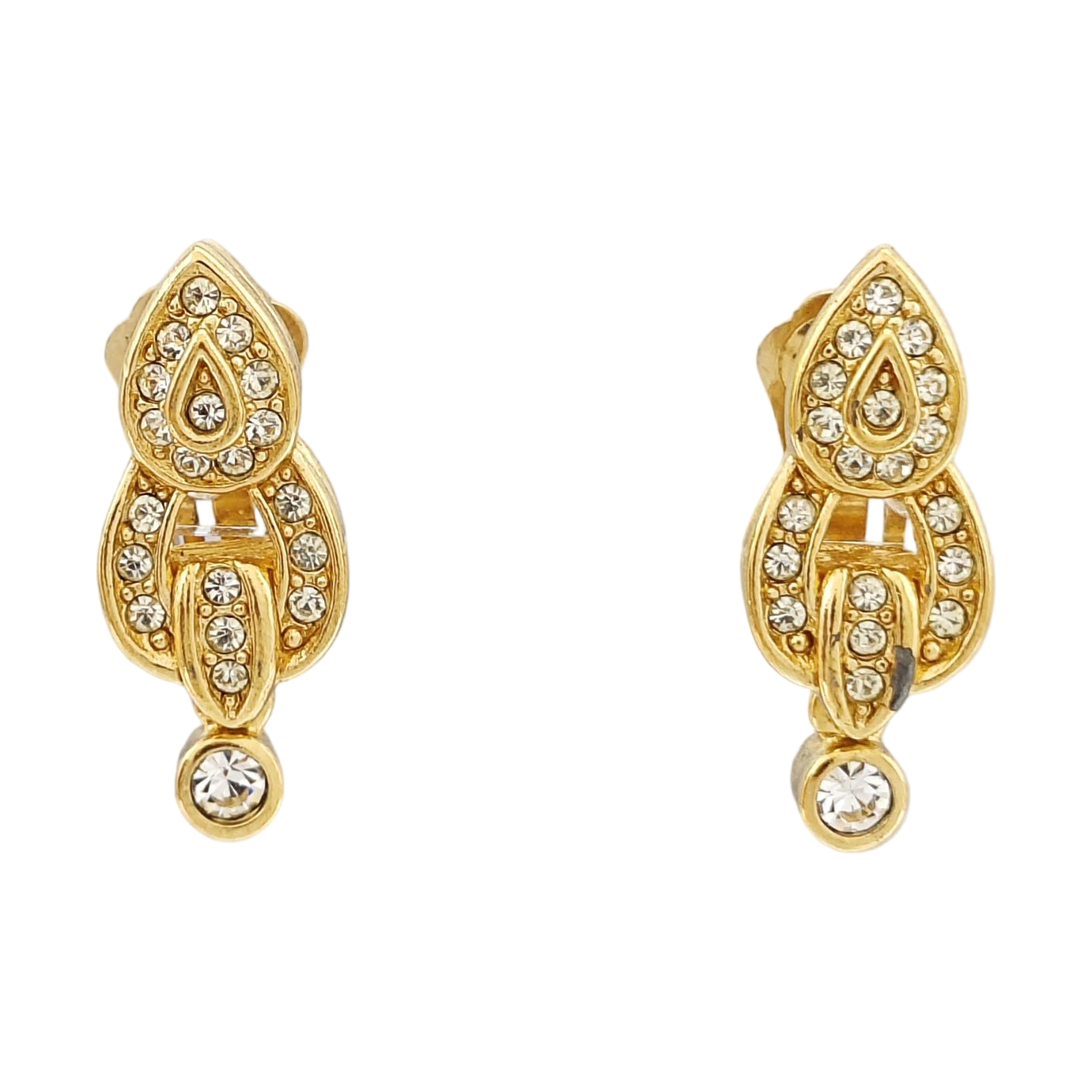 Metal Gold Clip On Earrings