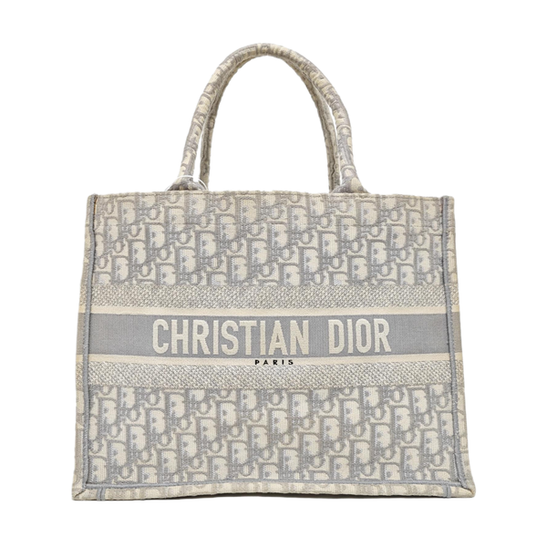 Book Tote Medium Oblique Canvas Gray