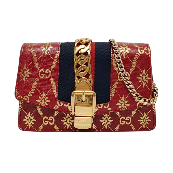 Sylvie Super Mini Calfskin Red