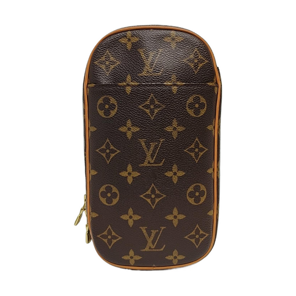GANGE Monogram Coated Canvas Brown