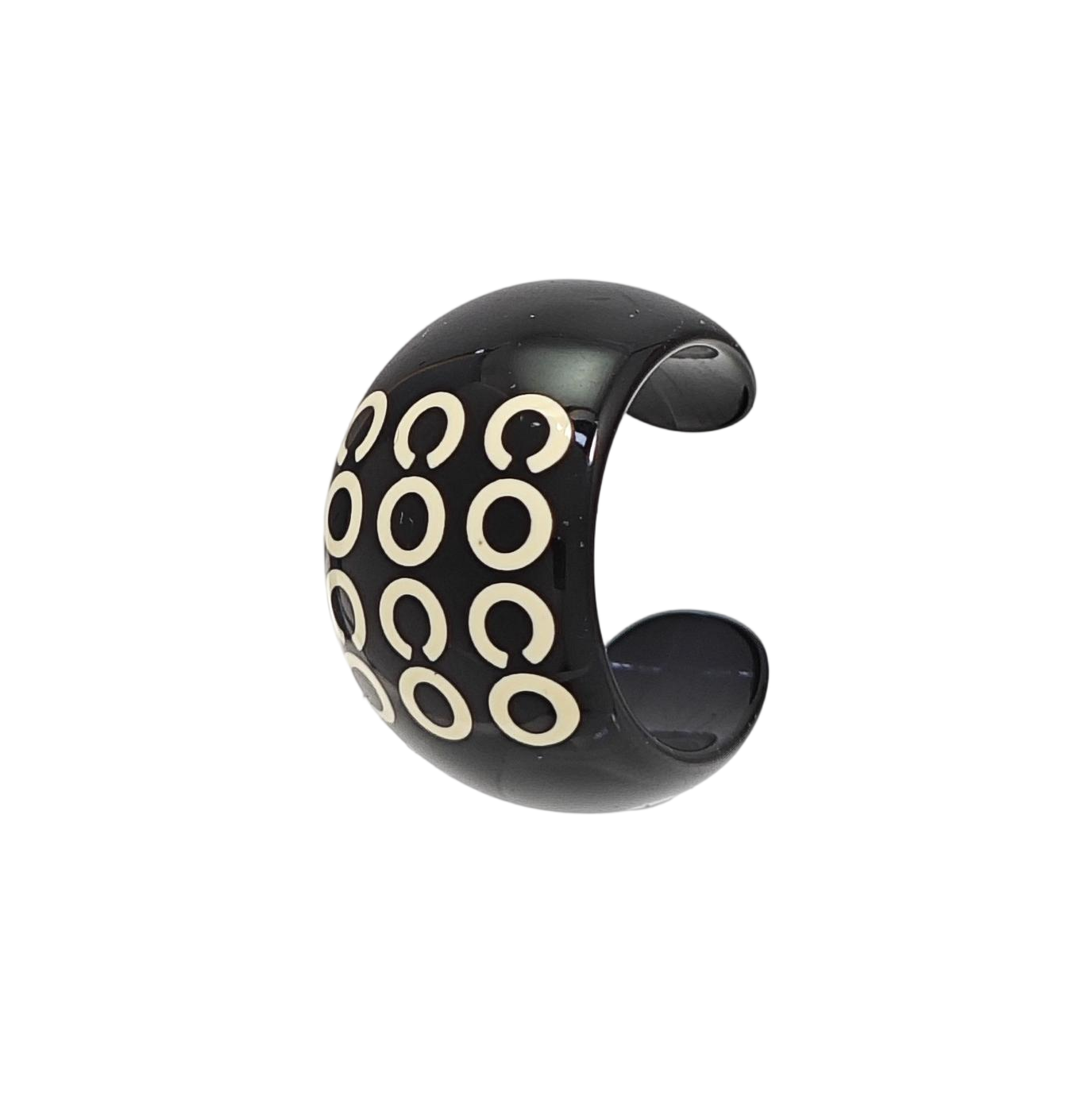 Synthetic Material Black Ring EU 55