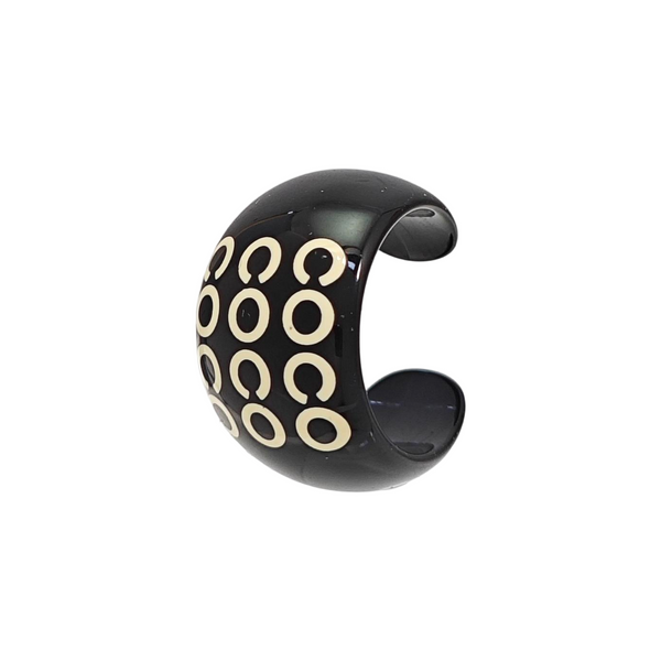 Synthetic Material Black Ring EU 55