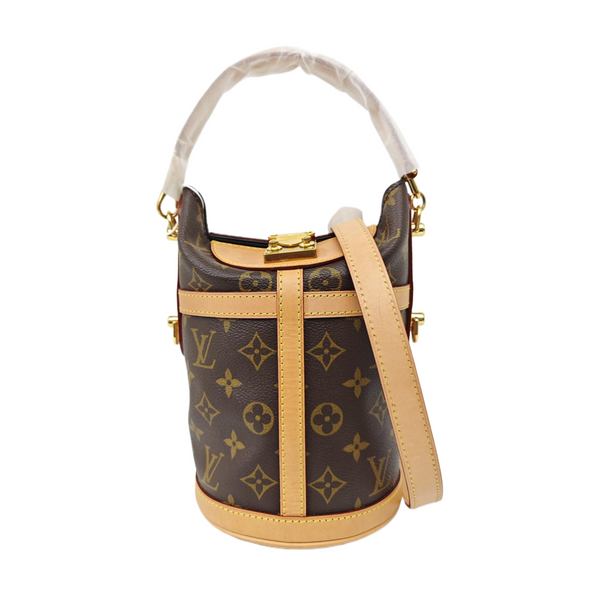 DUFFLE Monogram Coated Canvas Brown