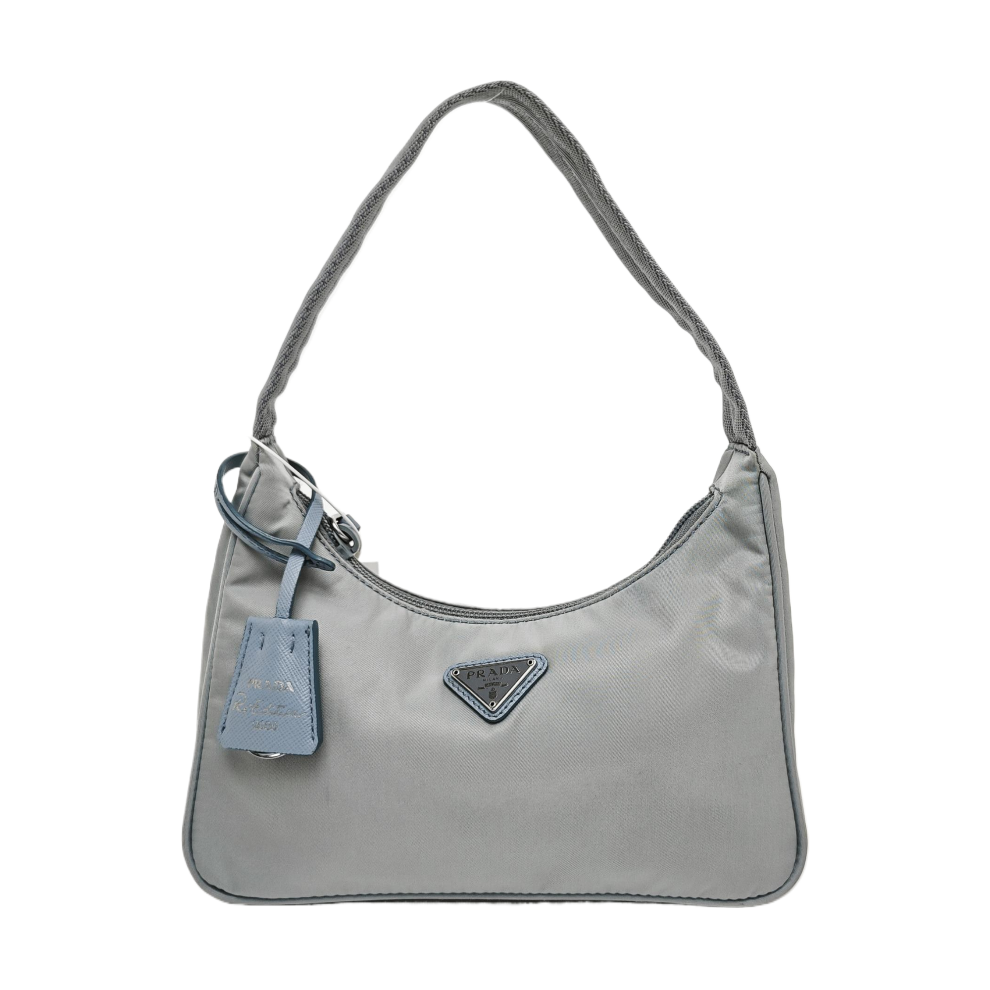 Authenticated pre-owned  Re-Edition2000 Nylon Blue - Top Handle Bag at Looply