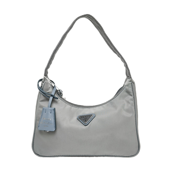Authenticated pre-owned  Re-Edition2000 Nylon Blue - Top Handle Bag at Looply