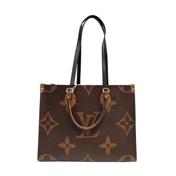 ONTHEGO MM Monogram Coated Canvas Brown