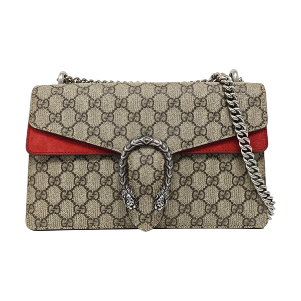 Dionysus Small Monogram Coated Canvas Black