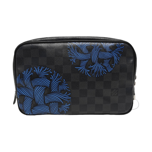 Damier Graphite Coated Canvas Clutch Black