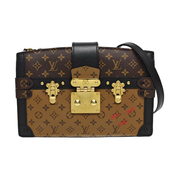 TRUNK Monogram Coated Canvas Brown