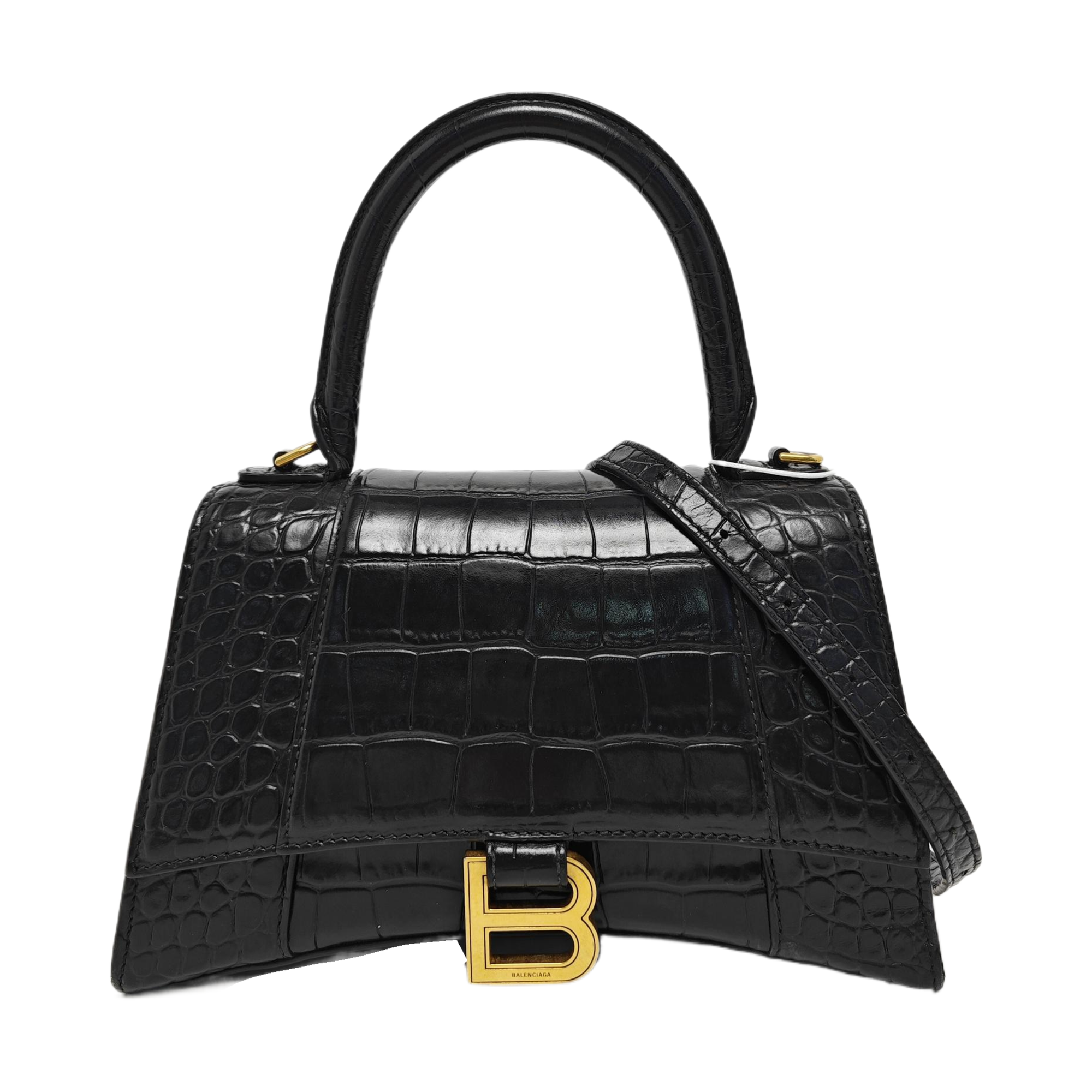 Hourglass S Calfskin Black