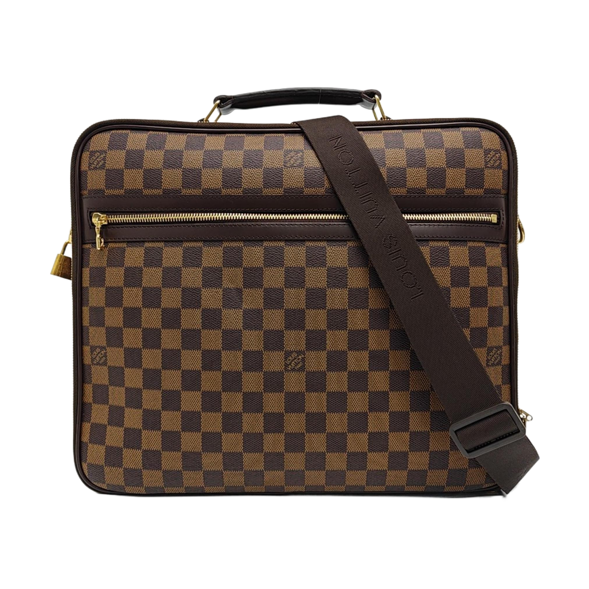SABANA Damier Ebene Coated Canvas Brown