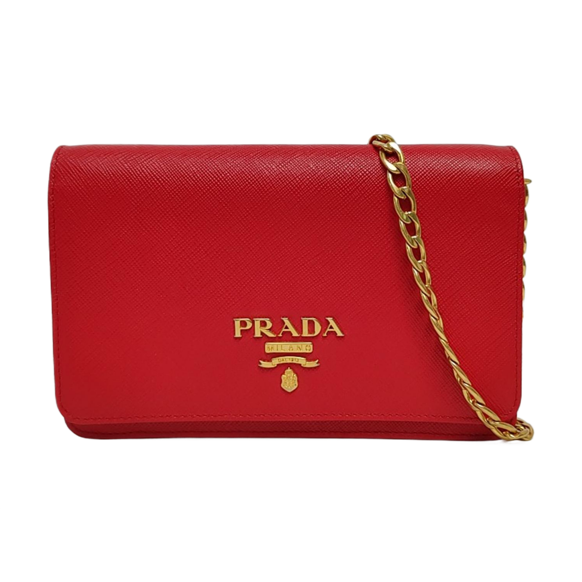 Vitello Move Wallet Saffiano Calfskin Red