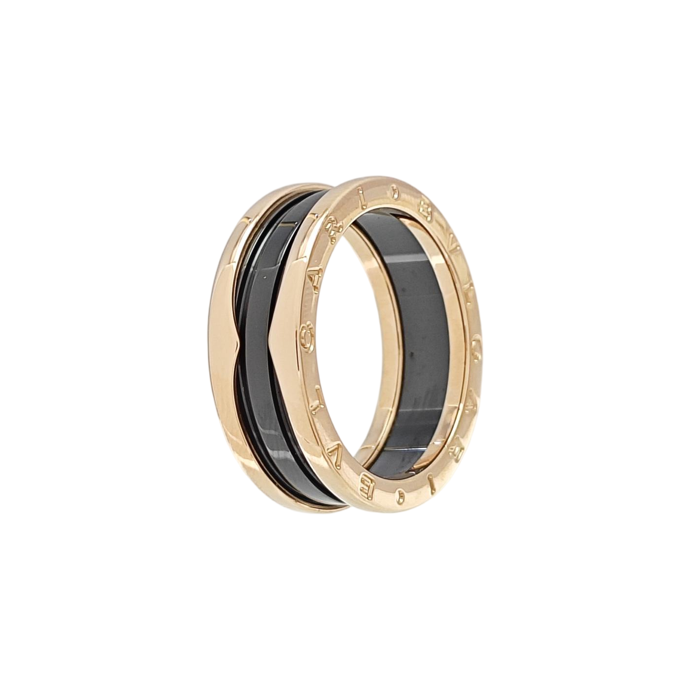 B.ZERO1 18k Rose Gold Ring EU 64