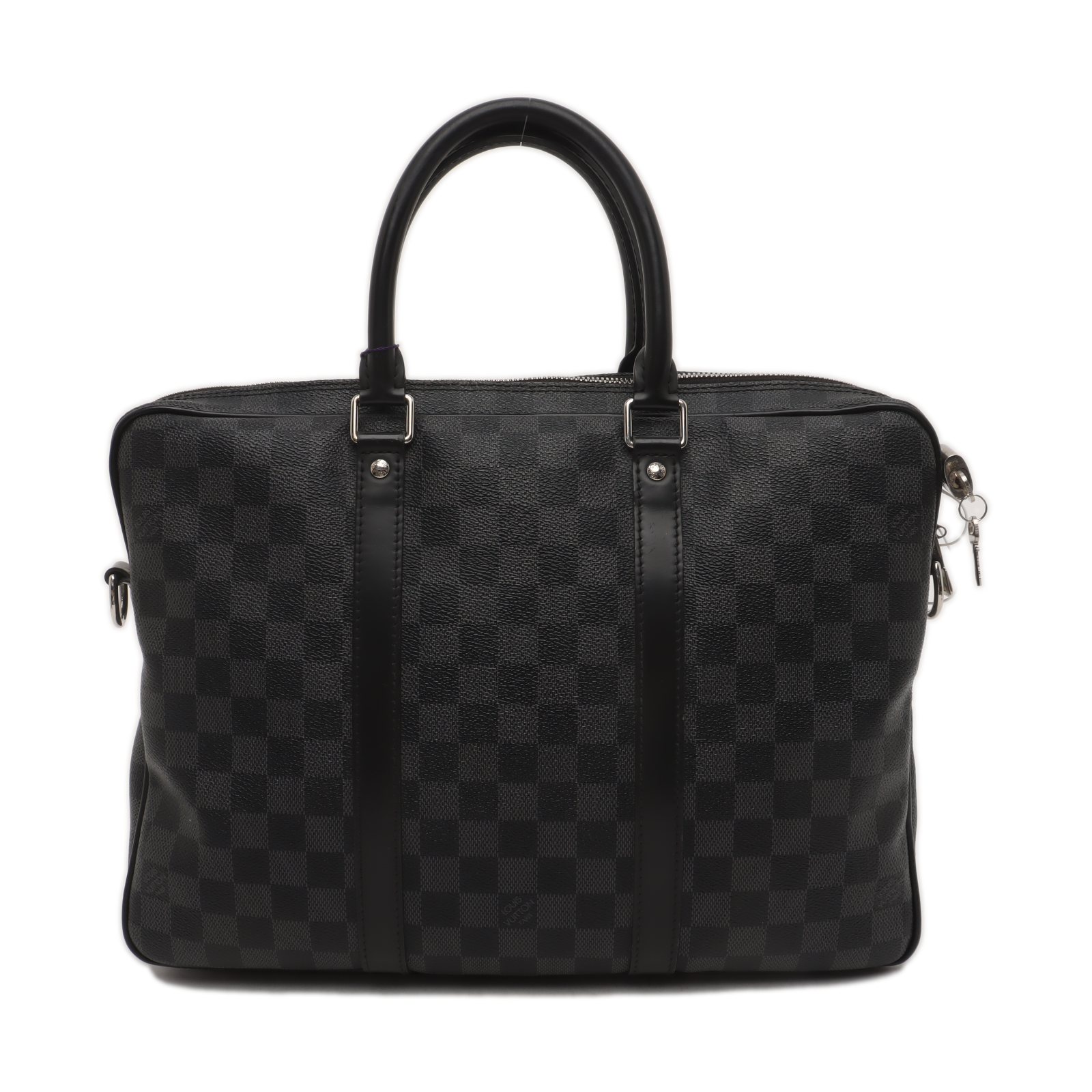 PORTE-DOCUMENTS PM Damier Graphite Coated Canvas Black