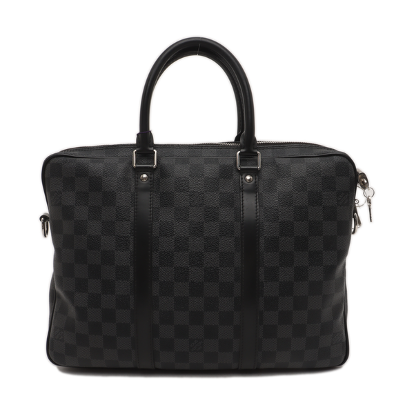 PORTE-DOCUMENTS PM Damier Graphite Coated Canvas Black
