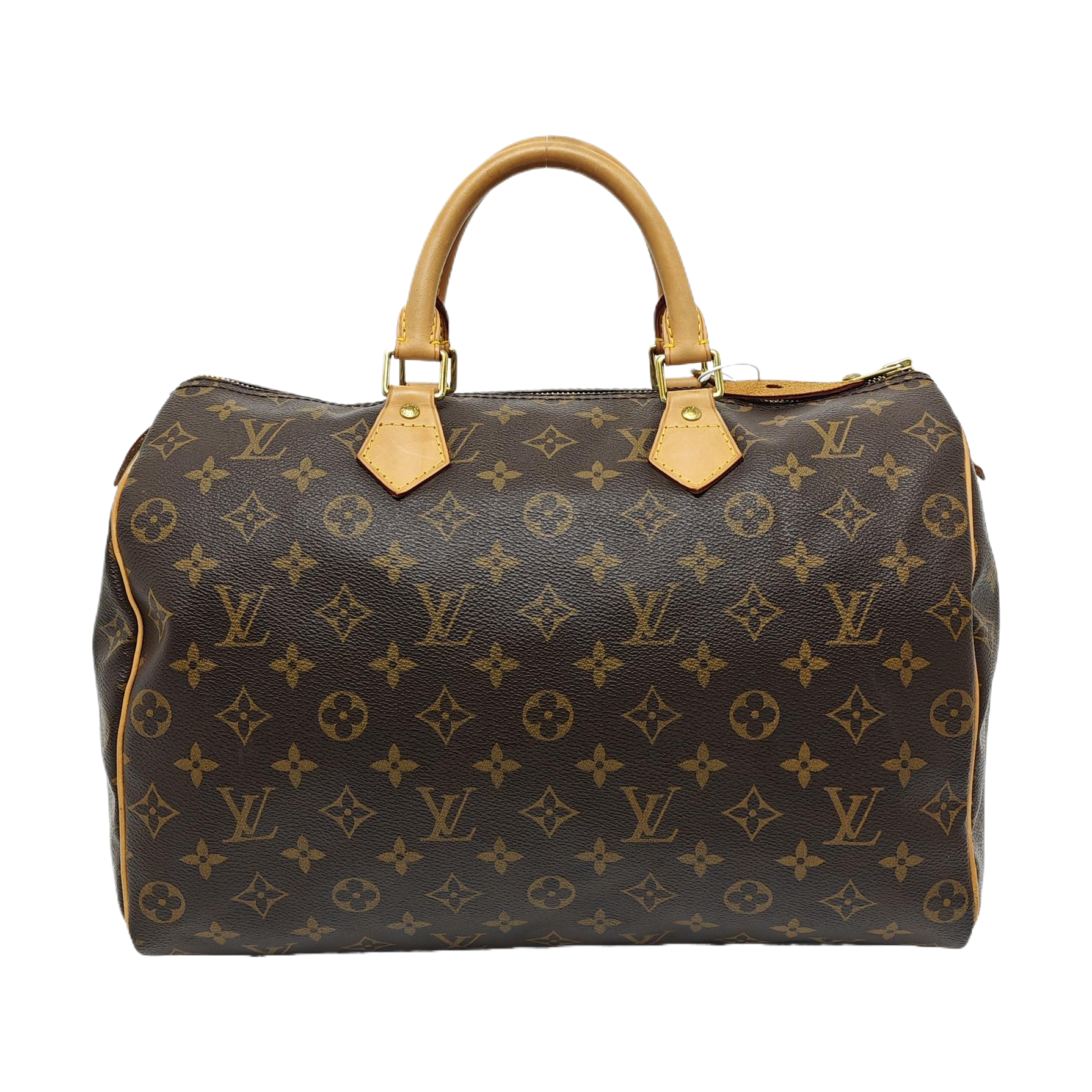 SPEEDY 35 Monogram Coated Canvas Brown