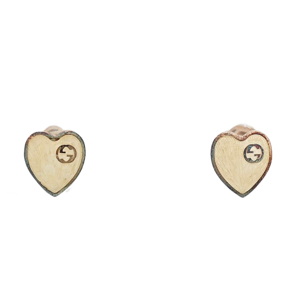 Metal Beige Stud Earrings