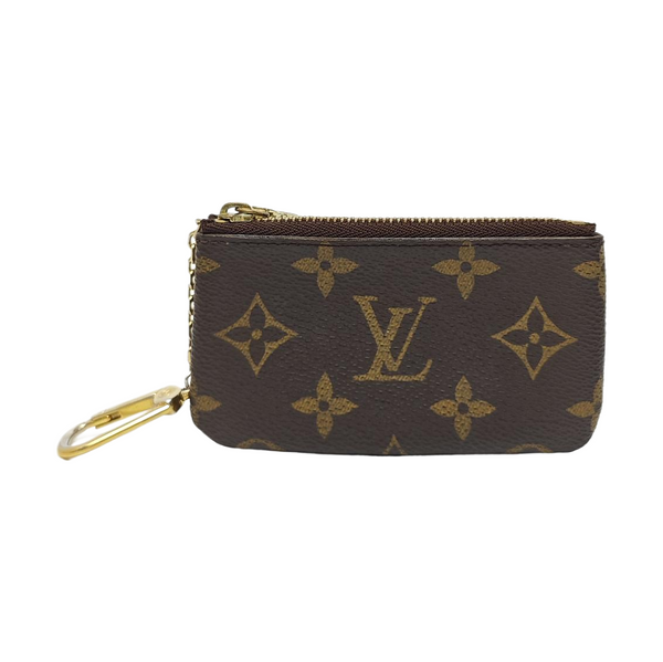 Monogram Coated Canvas Key Pouch Brown