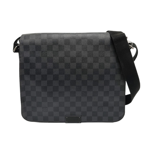 DISTRICT MM Damier Graphite Coated Canvas Gray