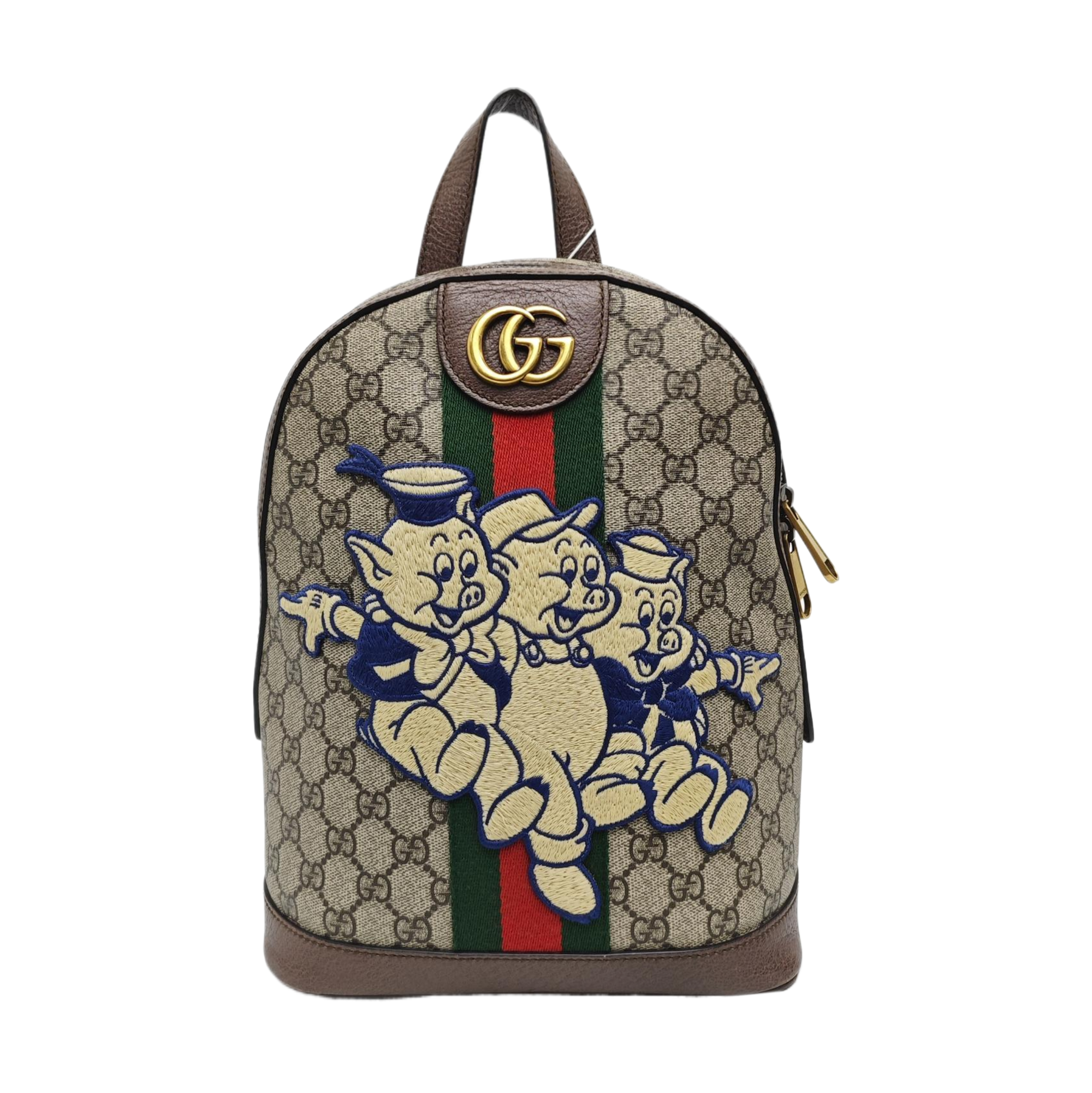 Disney X Gucci Small Monogram Coated Canvas Beige