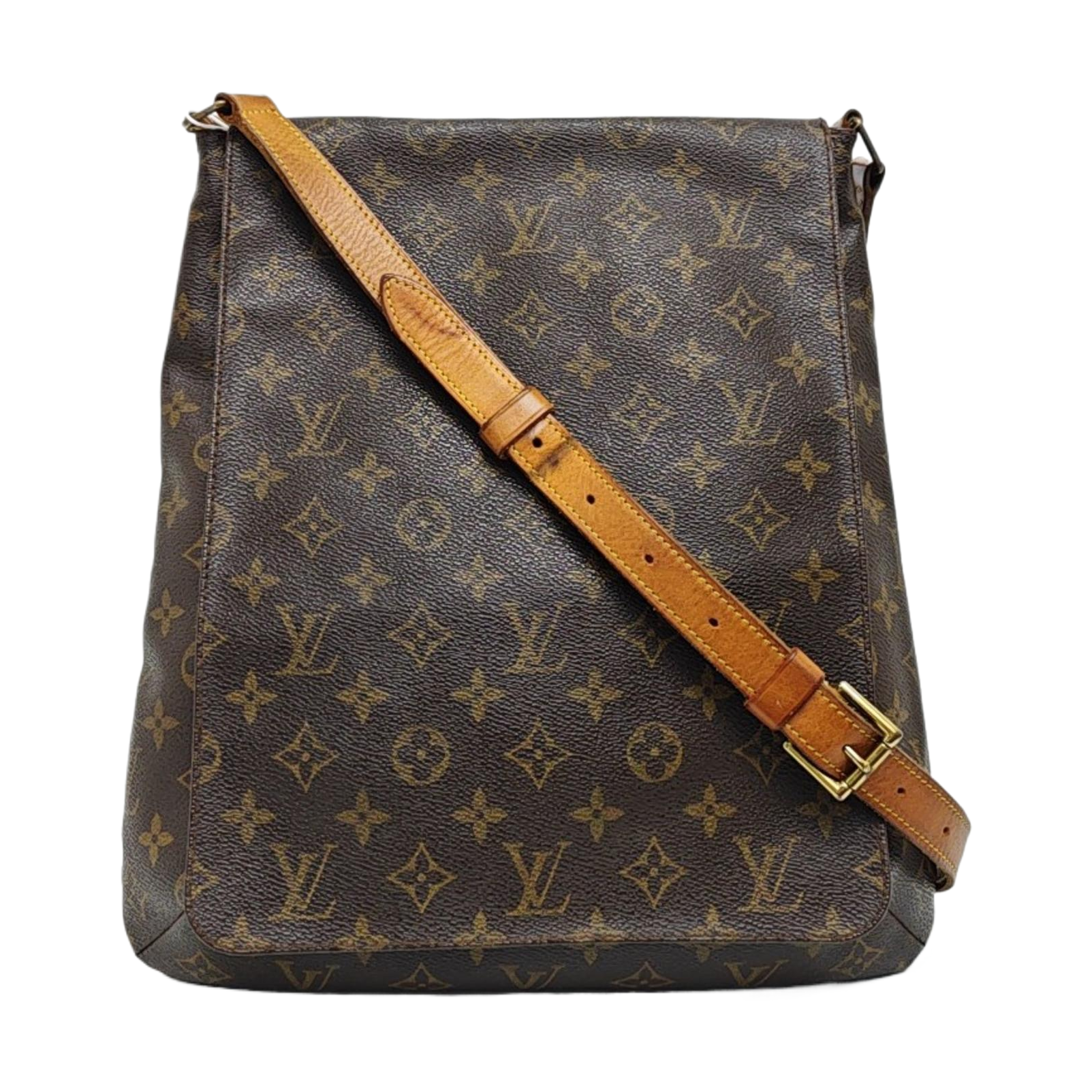 MUSETTE TANGO Monogram Coated Canvas Brown
