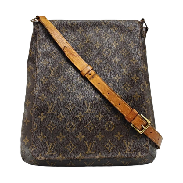MUSETTE TANGO Monogram Coated Canvas Brown